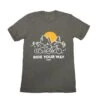 Burley Ride Your Way Shirt, Cargo Trailer, Green -Burley Kids Store Grey Shirt Cargo Trailer