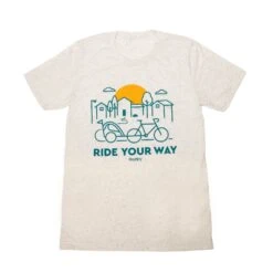 Burley Ride Your Way Shirt, Kid Trailer, Oatmeal