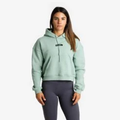 Sudadera Mujer Crop Con Capucha