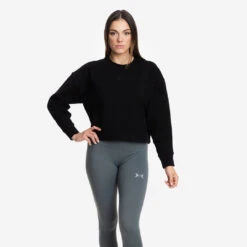 Sudadera Mujer Crop Jersey Stretch -Burley Kids Store SudaderaCropNegroMujer1080x1080