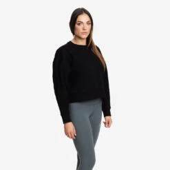Sudadera Mujer Crop Jersey Stretch -Burley Kids Store SudaderaCropNegroMujer1080x1080 2