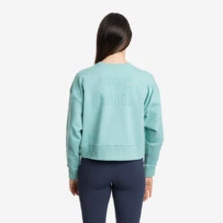 Sudadera Mujer Crop Jersey Stretch -Burley Kids Store Sudadera Crop Verde Mujer 1080x1080 3
