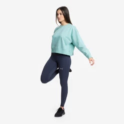 Sudadera Mujer Crop Jersey Stretch -Burley Kids Store Sudadera Crop Verde Mujer 1080x1080 6